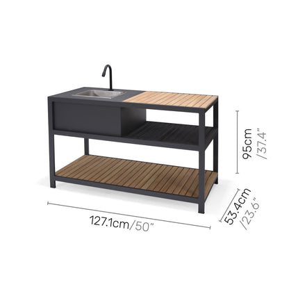 Amber Deluxe Corner Set - 4pc with Kitchen Island