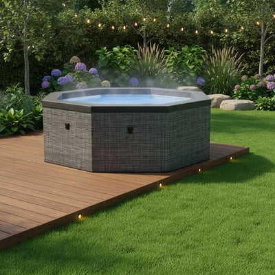 Como | 6-Person Eco Foam Hot Tub | Octagon | Built-In Integrated Heater