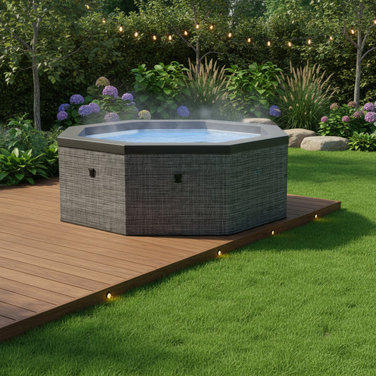 Como | 6-Person Eco Foam Hot Tub | Octagon | Built-In Integrated Heater