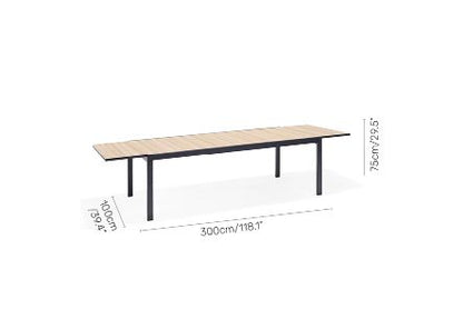Panama Dark 9 Piece Extending Dining Set