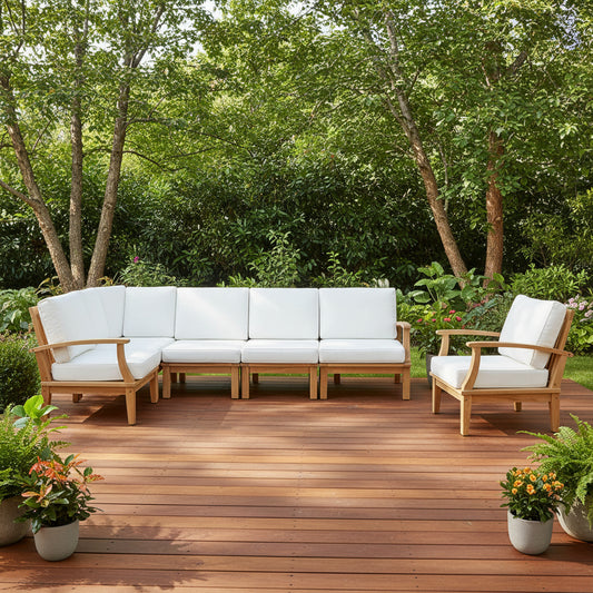 Marina 6 Piece Outdoor Patio Teak Set by Modway