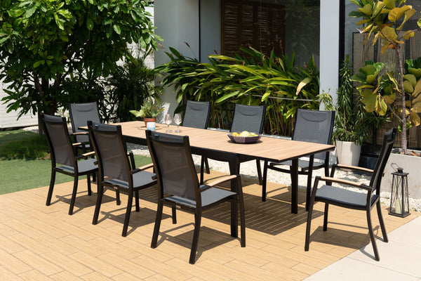 Panama Dark 9 Piece Dining Set