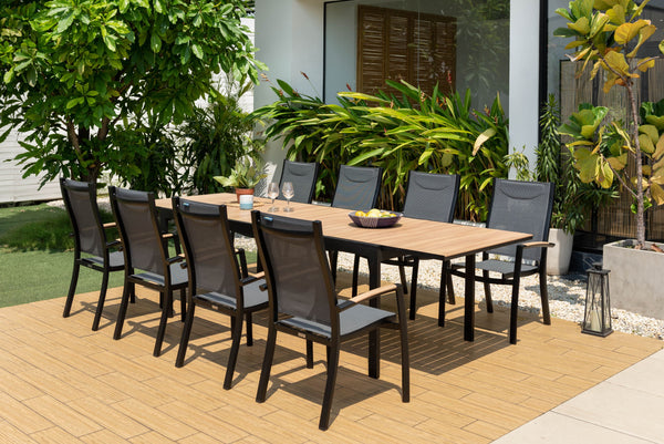 Panama Dark 9 Piece Dining Set