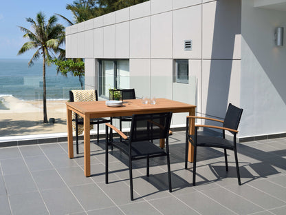 Orlando Rectangular Table and Vera Armchair Dining Set